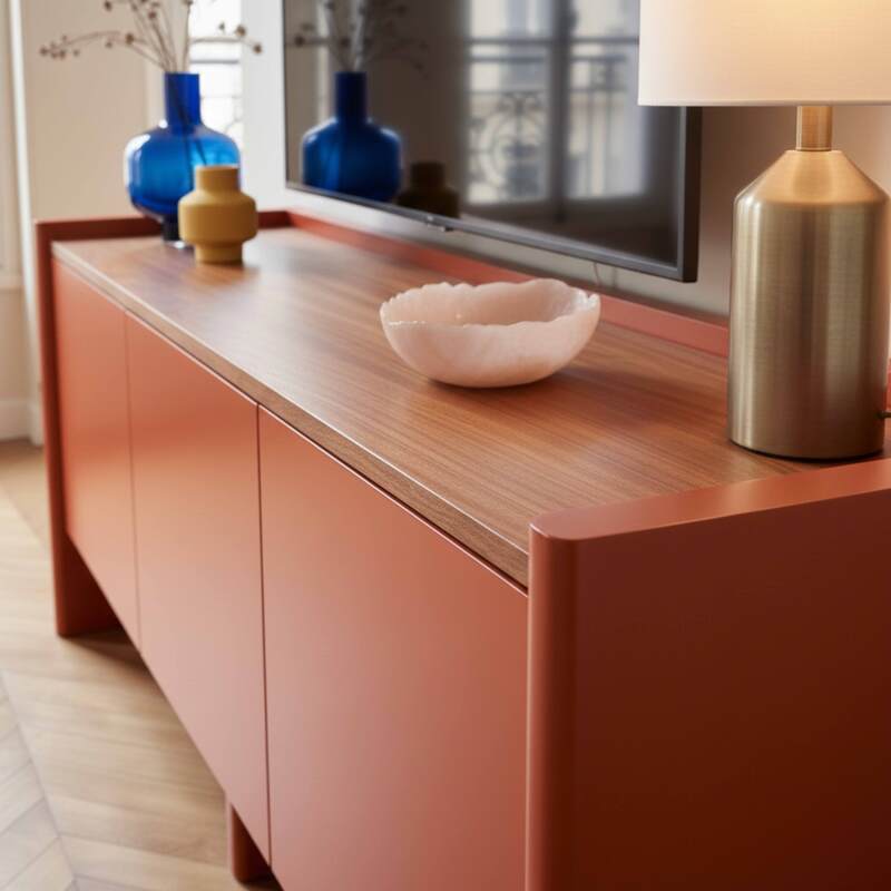 Mobile TV colorato 120 cm stile retrò (3/8)