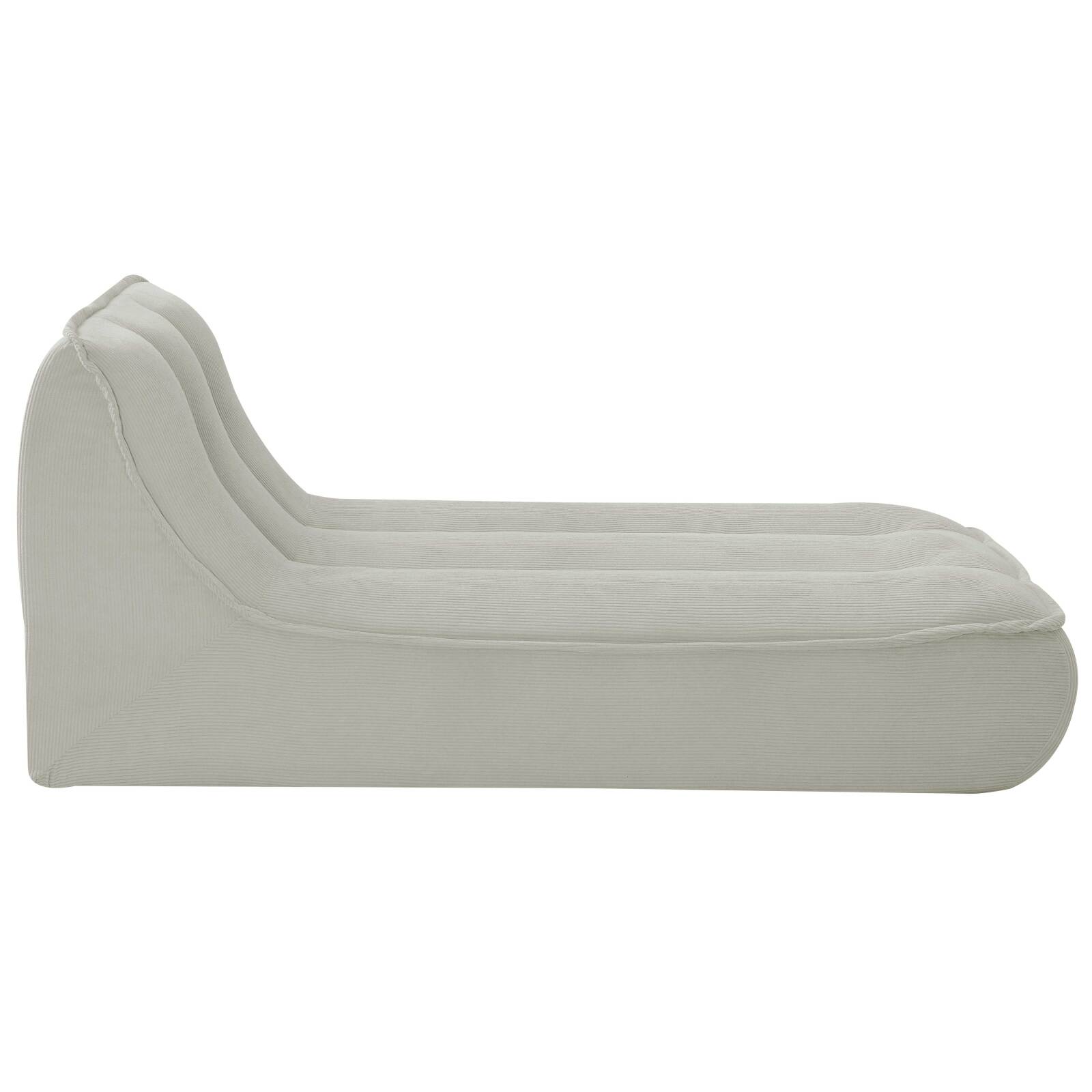 Chaise longue in tessuto per divano modulare