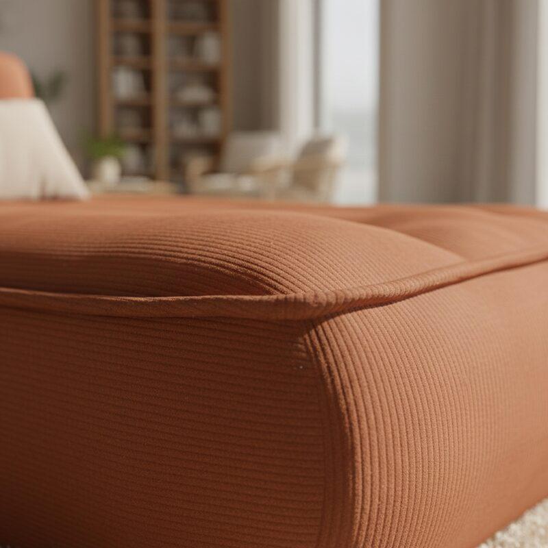 Chaise longue in tessuto per divano modulare (6/8)