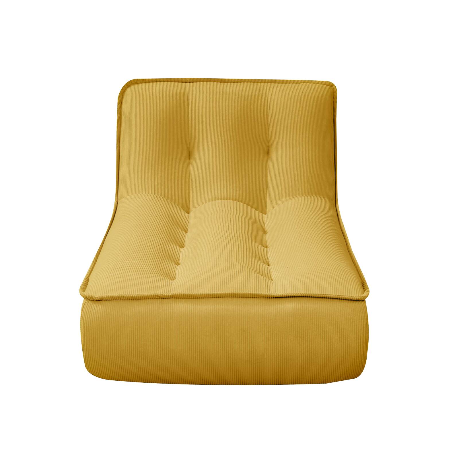 Chaise longue in tessuto per divano modulare