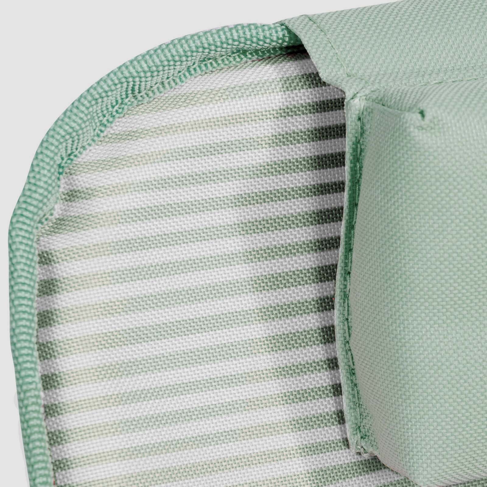 Set di 2 lettini da mare pieghevoli a righe reclinabili in 5 posizioni