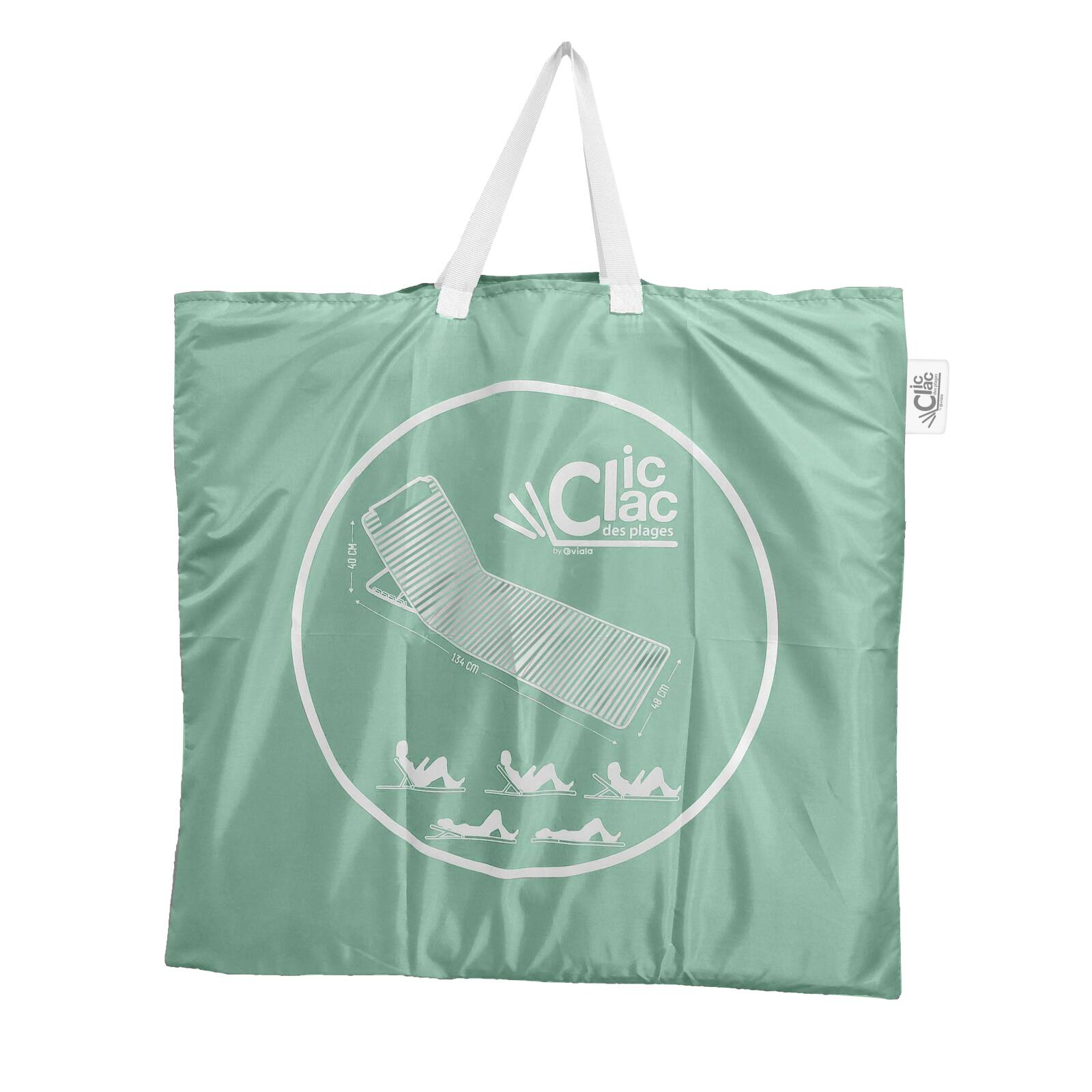 Set di 2 lettini da mare pieghevoli a righe reclinabili in 5 posizioni